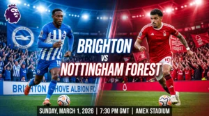 Brighton & Hove Albion vs Nottingham Forest